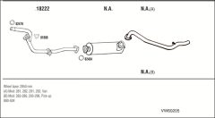 WALKER VW60205 — Sistem de evacuare complet