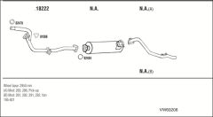 WALKER VW60206 — Sistem de evacuare complet