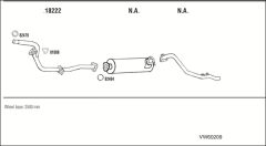 WALKER VW60209 — Sistem de evacuare complet