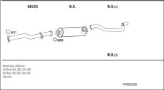 WALKER VW60235 — Sistem de evacuare complet