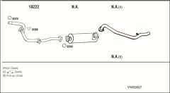 WALKER VW60607 — Sistem de evacuare complet