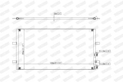 WALKER WCD00351 — Радиатор кондиционера
