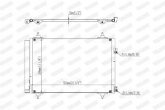 WALKER WCD00384 — Радиатор кондиционера