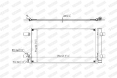 WALKER WCD00452 — Радиатор кондиционера