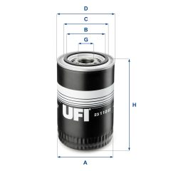 UFI 23.110.02 — Filtru de ulei