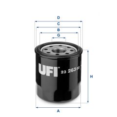 UFI 23.263.00 — Масляный фильтр