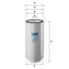 UFI 23.288.00 — Filtru de ulei
