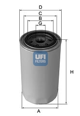UFI 23.544.00 — Масляный фильтр