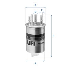 UFI 24.188.00 — Filtru combustibil