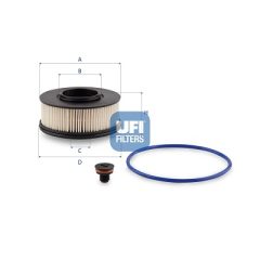 UFI 26.200.00 — Filtru combustibil