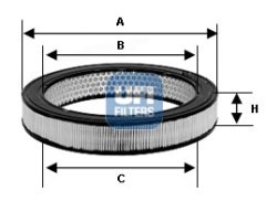UFI 27.744.00 — Filtru de aer
