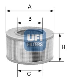 UFI 27.272.00 — Filtru de aer