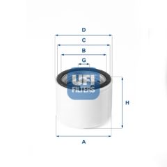 UFI 27.VGT.00 — Filtru aer turbosuflantă