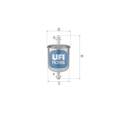 UFI 31.529.00 — Filtru combustibil