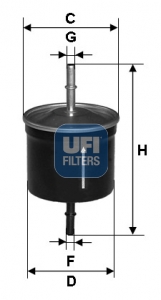 UFI 31.624.00 — Топливный фильтр