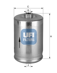 UFI 31.814.00 — Filtru combustibil