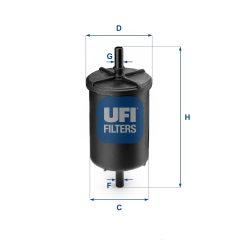 UFI 31.948.00 — Filtru combustibil