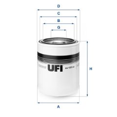 UFI 80.123.00 — Фильтр рабочей гидравлики