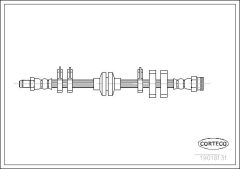 CORTECO 19018131 — Тормозной шланг