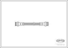 CORTECO 19018149 — Furtun de frână