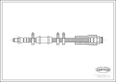 CORTECO 19018155 — Тормозной шланг