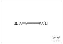 CORTECO 19018158 — Furtun de frână