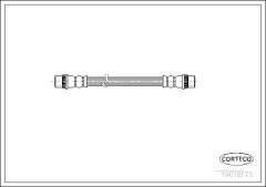 CORTECO 19018175 — Furtun de frână