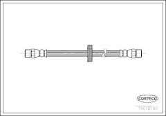 CORTECO 19018180 — Тормозной шланг
