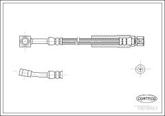 CORTECO 19018483 — Тормозной шланг