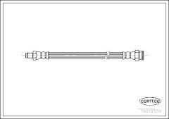 CORTECO 19018559 — Furtun de frână