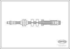 CORTECO 19018561 — Furtun de frână