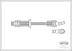 CORTECO 19018609 — Furtun de frână