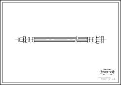 CORTECO 19018674 — Furtun de frână