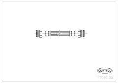CORTECO 19020130 — Furtun de frână