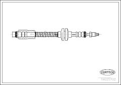 CORTECO 19025702 — Furtun de frână