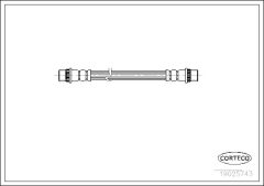 CORTECO 19025743 — Furtun de frână