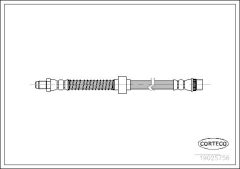 CORTECO 19025756 — Furtun de frână