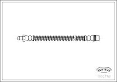 CORTECO 19025761 — Furtun de frână