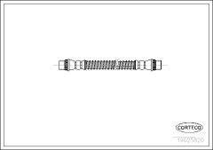 CORTECO 19025820 — Furtun de frână