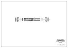 CORTECO 19025846 — Furtun de frână