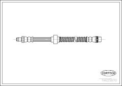 CORTECO 19025870 — Furtun de frână