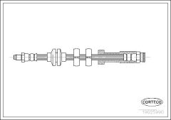 CORTECO 19025990 — Furtun de frână