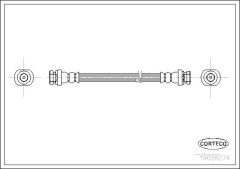 CORTECO 19026274 — Furtun de frână