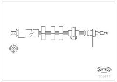 CORTECO 19026371 — Furtun de frână