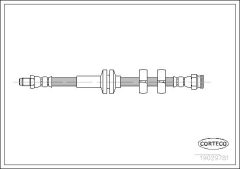 CORTECO 19029781 — Furtun de frână