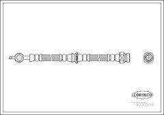 CORTECO 19030294 — Тормозной шланг