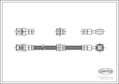 CORTECO 19032169 — Тормозной шланг