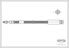 CORTECO 19032274 — Furtun de frână