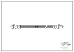 CORTECO 19032441 — Furtun de frână