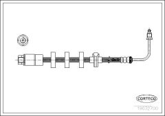 CORTECO 19032611 — Furtun de frână